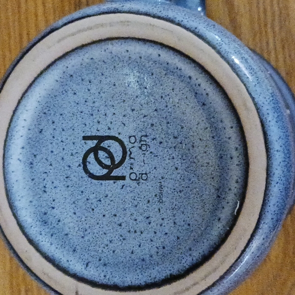 Prima Design Mug Blue 4in length 4in wide.  White inside of cup Pre Owned - Picture 3 of 3